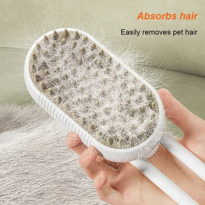 Pawlax Steam Pet Brush - Suitable for All Dog & Cat Fur Types