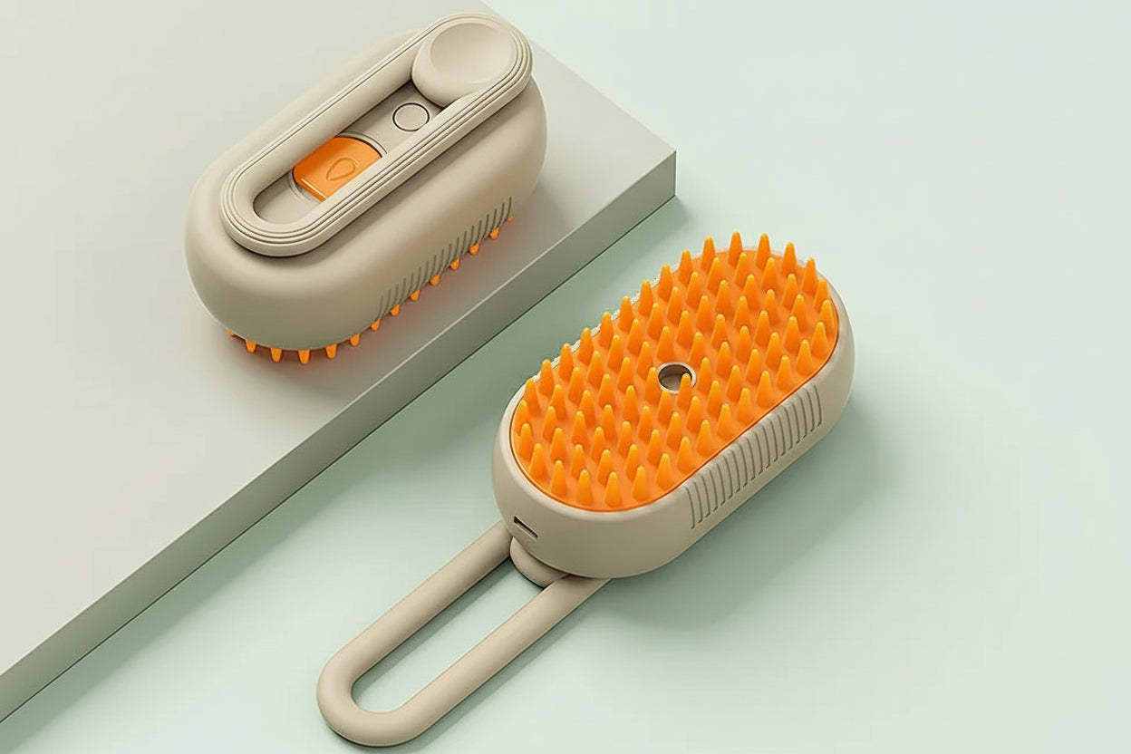 Pawlax Steam Pet Brush - Suitable for All Dog & Cat Fur Types