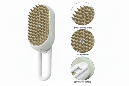 Pawlax Steam Pet Brush - Suitable for All Dog & Cat Fur Types